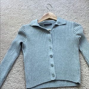 Brandy Melville grey button up (new without tags)
